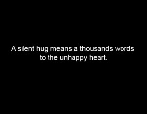 happy, heart, hug, quote, sad