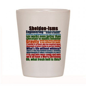 ... Gifts > Big Bang Kitchen & Entertaining > Sheldon Quotes Shot Glass