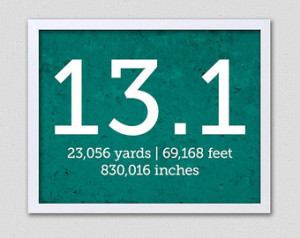 Funny Half Marathon Signs Running half marathon print