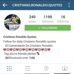 Follow the best Cristiano Ronaldo Quotes page on instagram @cristiano ...