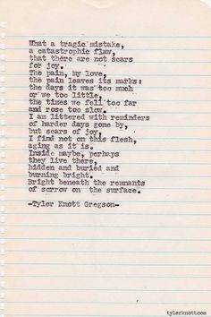 Typewriter Series #292 by Tyler Knott Gregson