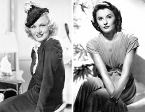 top knot of multi-colored pastel flowers is perched atop Ginger Rogers ...