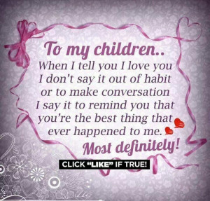 To my children
