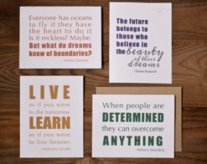 Historical Inspirational Quotes Bla nk Cards - Set of 12 ...