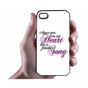 Home » Heart Song Quotes iPhone 4/4s Case - Hard Plastic Cell Phone ...