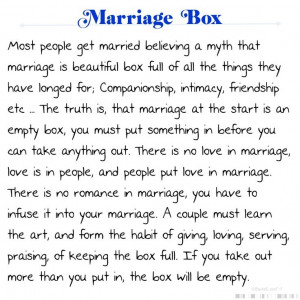 Marriage Box Poem: Inspiration, Quotes, Marriage Boxes, So True ...