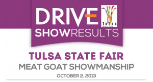 Tulsa State Fair Meat Goat Showmanship