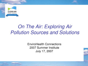 On The Air Exploring Air Pollution Sources and Solutions HD Wallpaper