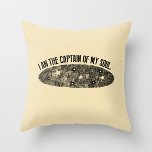 Inspirational Quote Illustrated Tan Home Decor Throw Pillow Cover ...
