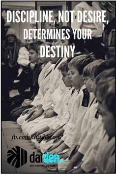 discipline, not desire, determines your destiny More