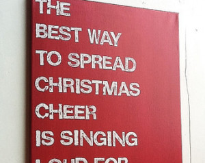... Elf Quote, Holiday Sign, Christmas Decoration, Gift, Red and White