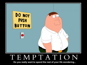 Peter Griffin temptation motivational posters hd wallpaper