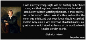 was out hunting on her black steed, and the long cloud mane fluttered ...