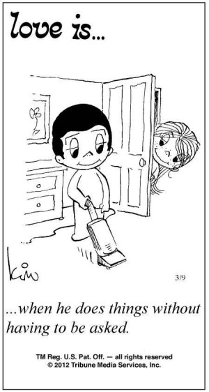 Love Is ... Comic Strip by Kim Casali (March 9, 2012)Amor Es, Quotes ...