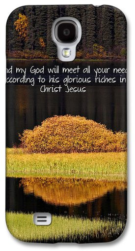 Bible Quotes Galaxy S4 Cases - Water reflections in autumn Galaxy S4 ...