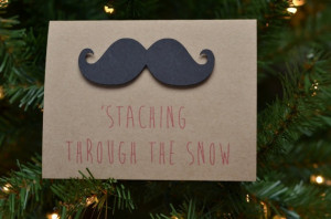Staching Through the Snow Set of 10 Mustache by WonkyWares on Etsy, $ ...