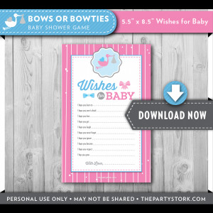 Gender Reveal Wishes for Baby Cards