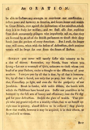 John Hancock's Boston Massacre Oration