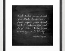 - Inspirational Wa ll Art - Langston Hughes - Canvas Quotes - Black ...