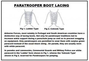 Paratrooper Boot Lacing