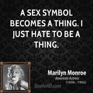 Marilyn Monroe Sex Quotes