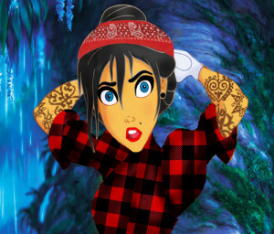 disney, hipster, jane, princess, punk, rock, tarzan, tattoo