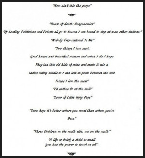 Tombstone Sayings and Quotes|Other Favorite Sayings.