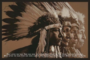 New Stages of Life Cree Indian Prophecy Poster