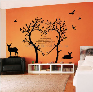 Bambi Love Tree Wall Decals