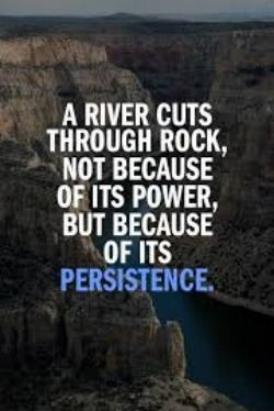 Be persistent with all you do. #DontQuit