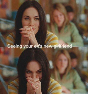 Seeing your ex's new girlfriend