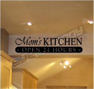 Moms Kitchen...Kitchen Wall Quotes Sayings Words Removable Wall ...
