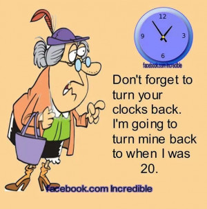 Don't forget to turn your clock back