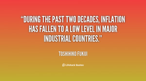 During the past two decades, inflation has fallen to a low level in ...