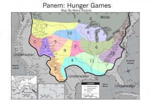 The Hunger Games Hunger Games - Map of Panem