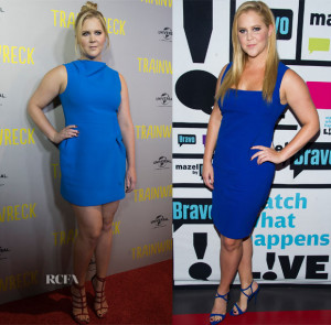 amy schumer in roland mouret narciso rodriguez trainwreck melbourne ...