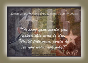 To save your world you asked this man to die; would this man, could he ...