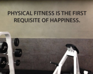 Physical Fitness Motivational Quote Wall Decal, Physical Fitness is ...