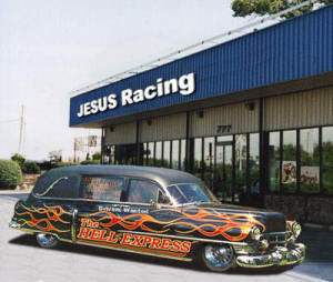 Introducing The HELL EXPRESS Ride Car. Catch up with Judas, Pontius ...