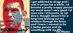 Tim Means on turning his life around