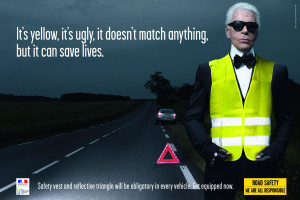 Karl Lagerfeld Stars in Road Safety Campaign