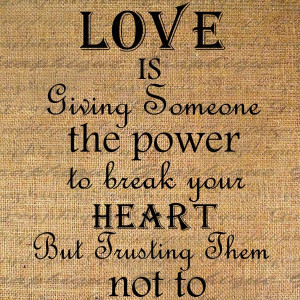 Love is Giving Someone the Power Quote Word Digital Image Download ...