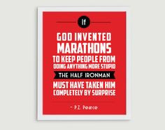 70.3 Half Ironman Triathlon Retro Print - Sports Quote Art ...