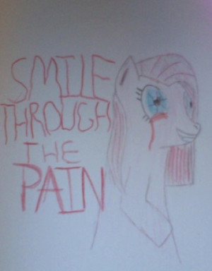 Smile Through the Pain by somekindahatebreeder