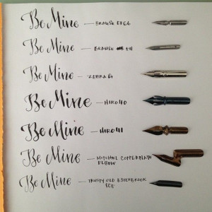 Calligraphy Techniques copperplate nibs by melissapher by jeannie
