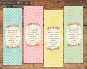 ... Printable Bookmarks, Royalty Free Clipart, Bible Verse Art, Instant