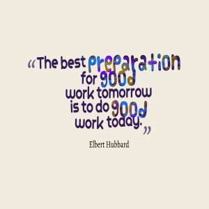 Good Work Quotes