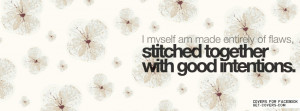 Myself Am Made Entirely Of Flaws Facebook Covers