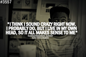 Back > Quotes For > Tyler The Creator Quotes About Life