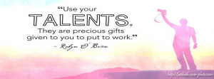 use your talents